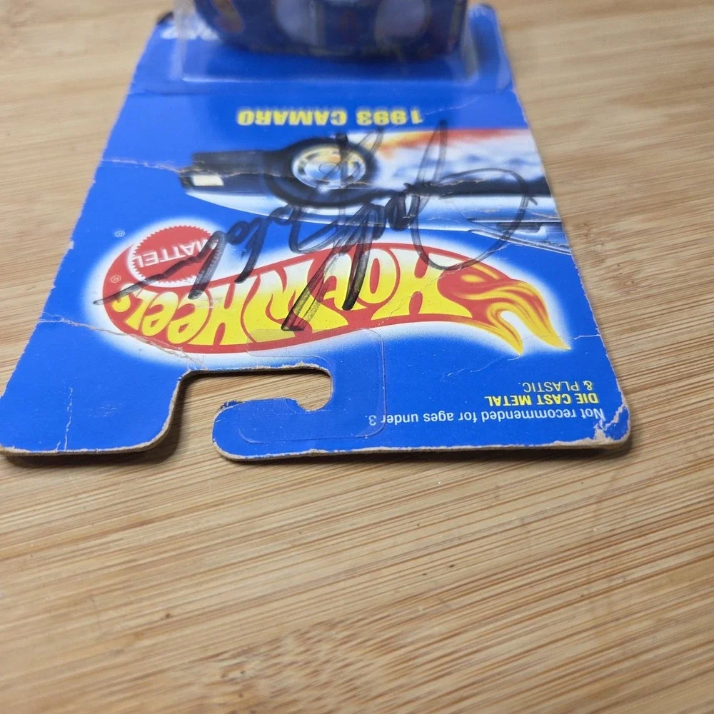 Hot Wheels 1993 Camaro collector number 242 Signed by Jack Baldwin